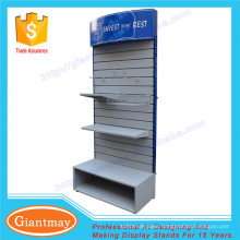 retail shop slat wall panel display rack stand